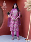Romaniya Vol 2 By Kajal Style Vertican Wholesale Kurti With Bottom Dupatta In India